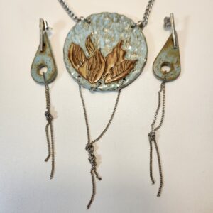 Conjunto algas douradas.