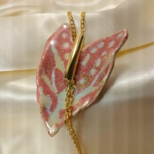 Colar borboleta natural